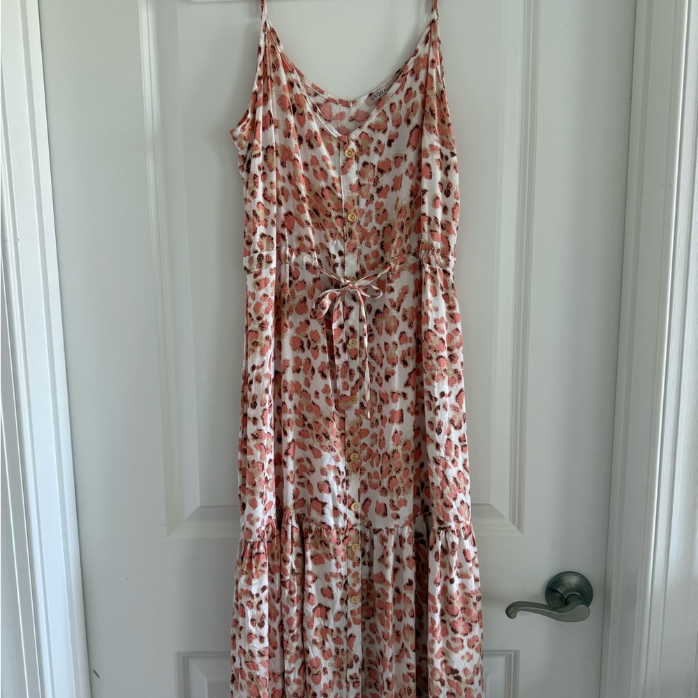 ESQUALO Floral Midi Dress